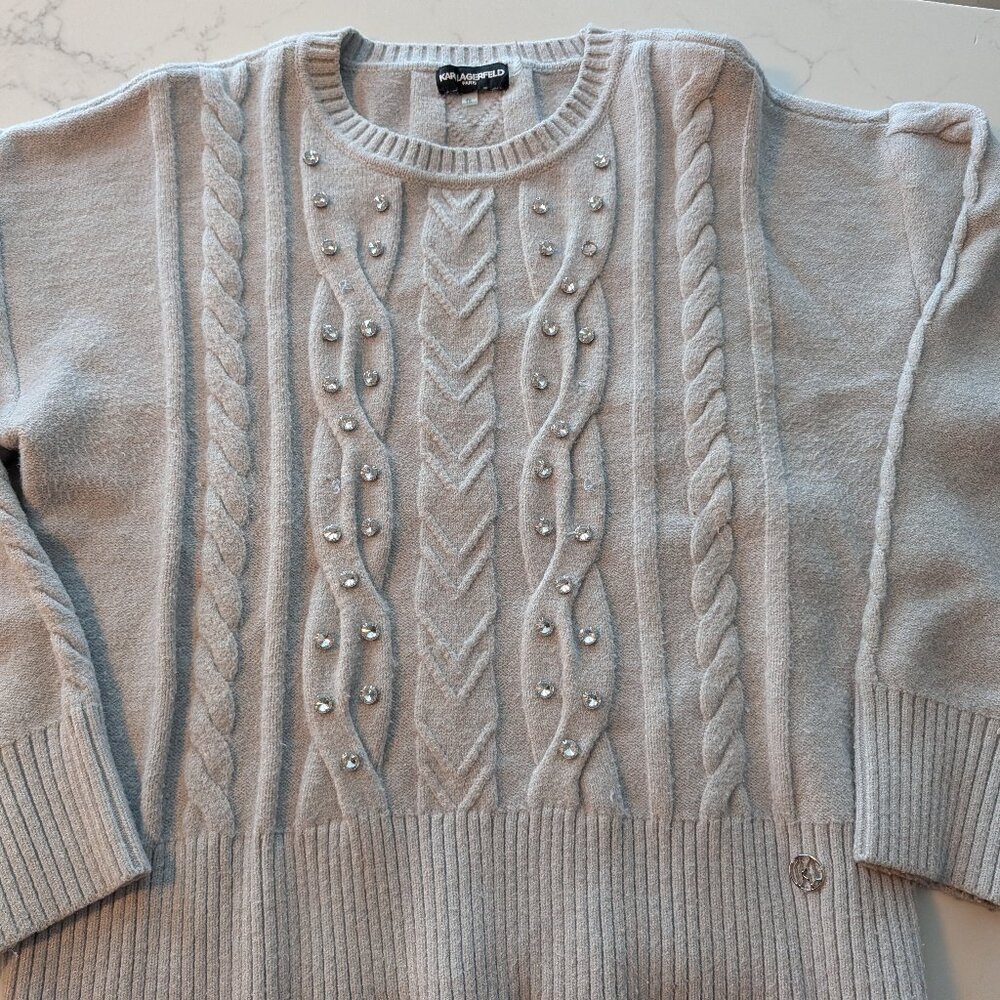 Grey Karl Lagerfeld sweater, size XL